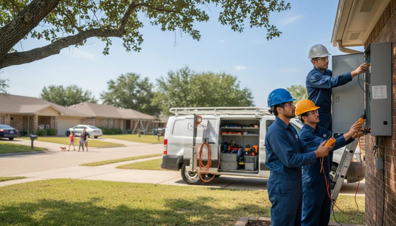 Certified electrician providing emergency electrical services in Holcomb, MO